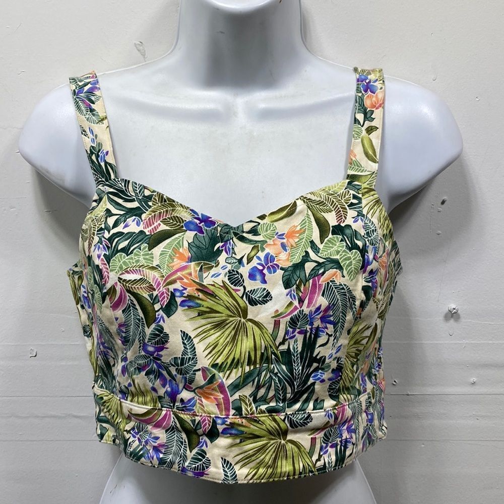 Fifty Street Floral Crop Top Medium